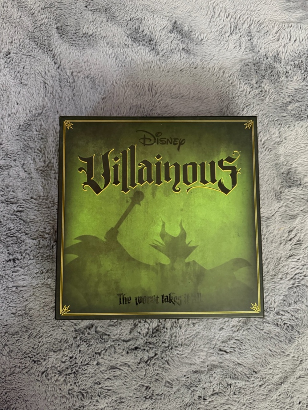 Disney Villainous Game Box with Green and Gold Accents